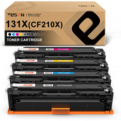 TESEN Remanufactured Toner Cartridge Replacement for HP 131A 131X CF210A CF210X CF211A CF212A CF213A